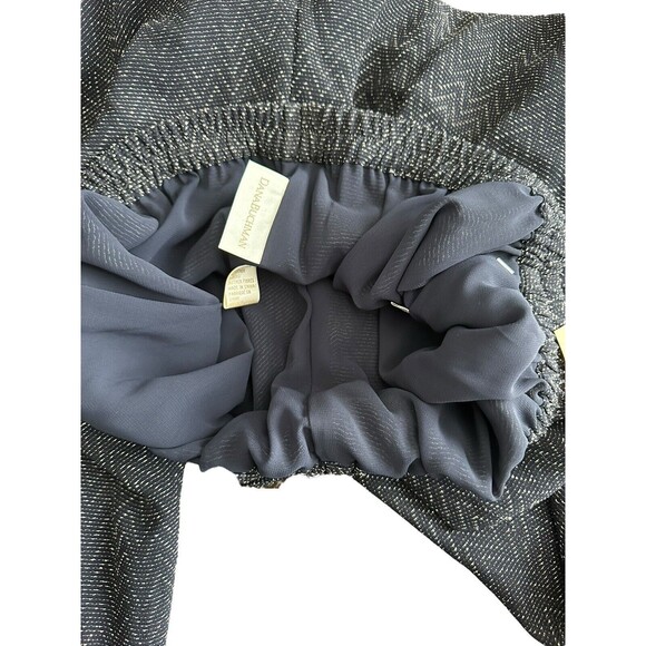 NWT $208 Dana Buchman Size 8 Lined Stretch Zigzag Navy Cream Straight Leg #X3-3 - Picture 12 of 16